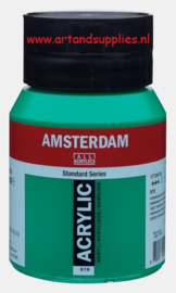 Amsterdam Acrylic Paint (619) Permanent Green Deep, 500ml