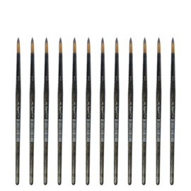 Kangaro penseel synthetisch - Kort Rond, 8mm