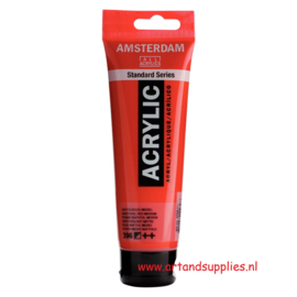 Amsterdam Acrylverf Naftolrood Middel (396), 120ml