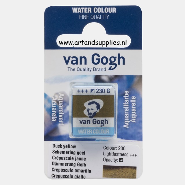 Van Gogh Aquarelverf Schemering Geel (230), half napje