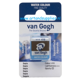 Van Gogh Aquarelverf Sepia (416), half napje