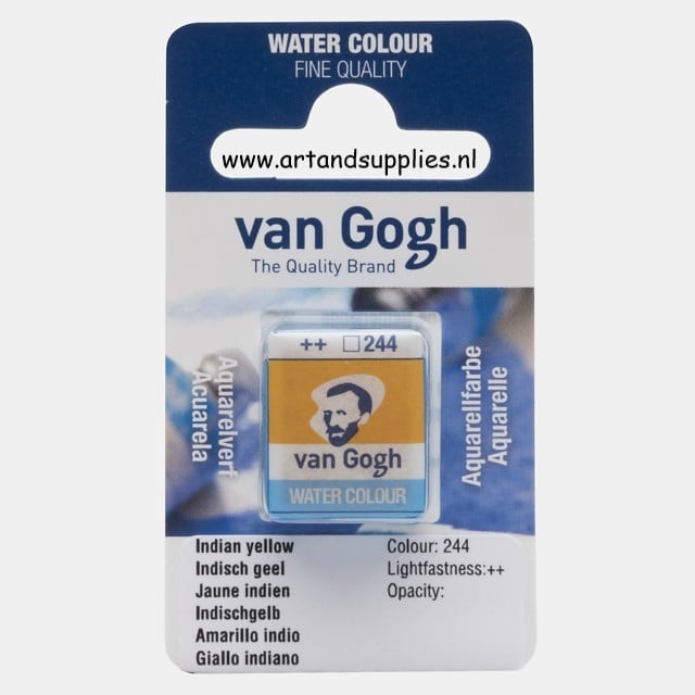 Van Gogh Aquarelverf Indischgeel (244), half napje