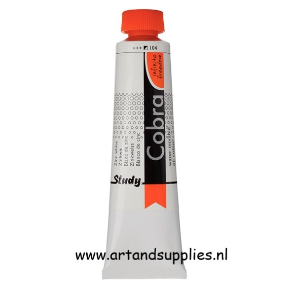 Cobra Study Olieverf Zinkwit (104), 40ml