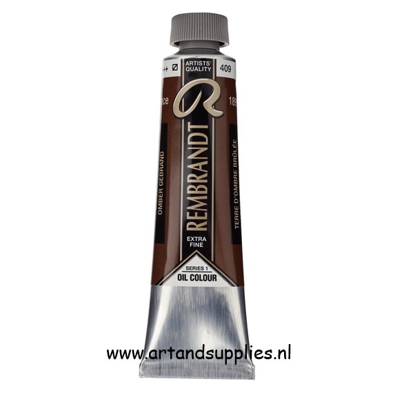 Rembrandt Olieverf Omber Gebrand (409/1), 40ml