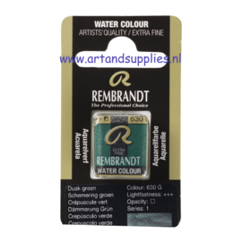 Rembrandt Aquarelverf Schemering Groen (630/1), half napje