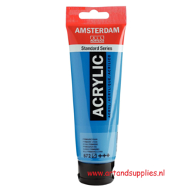 Amsterdam Acrylverf Primair Cyaan (572), 120ml