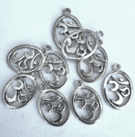 Ohm bedeltjes ovaal, per 10 stuks