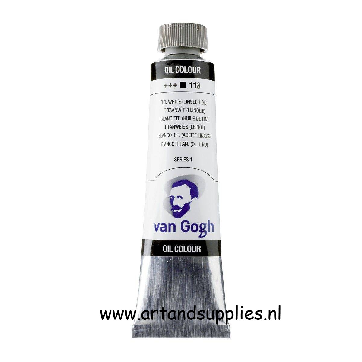 Van Gogh Olieverf Titaanwit, lijnolie (118/1), 40ml