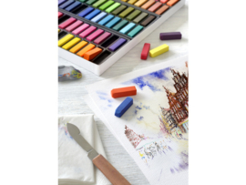 Faber Castell Softpastel set 24 stuks, halve pastels