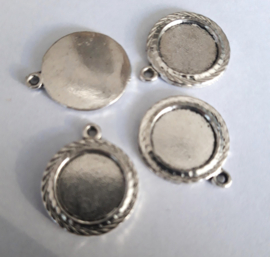 Cabochon setting 12mm, per 5 stuks