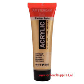 Amsterdam SPECIALTIES Acrylverf Licht Goud (802), 20ml