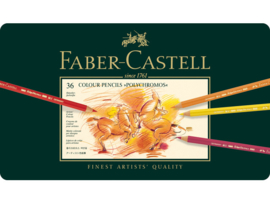 Faber Castell Polychromos kleurpotloden, set van 36 stuks