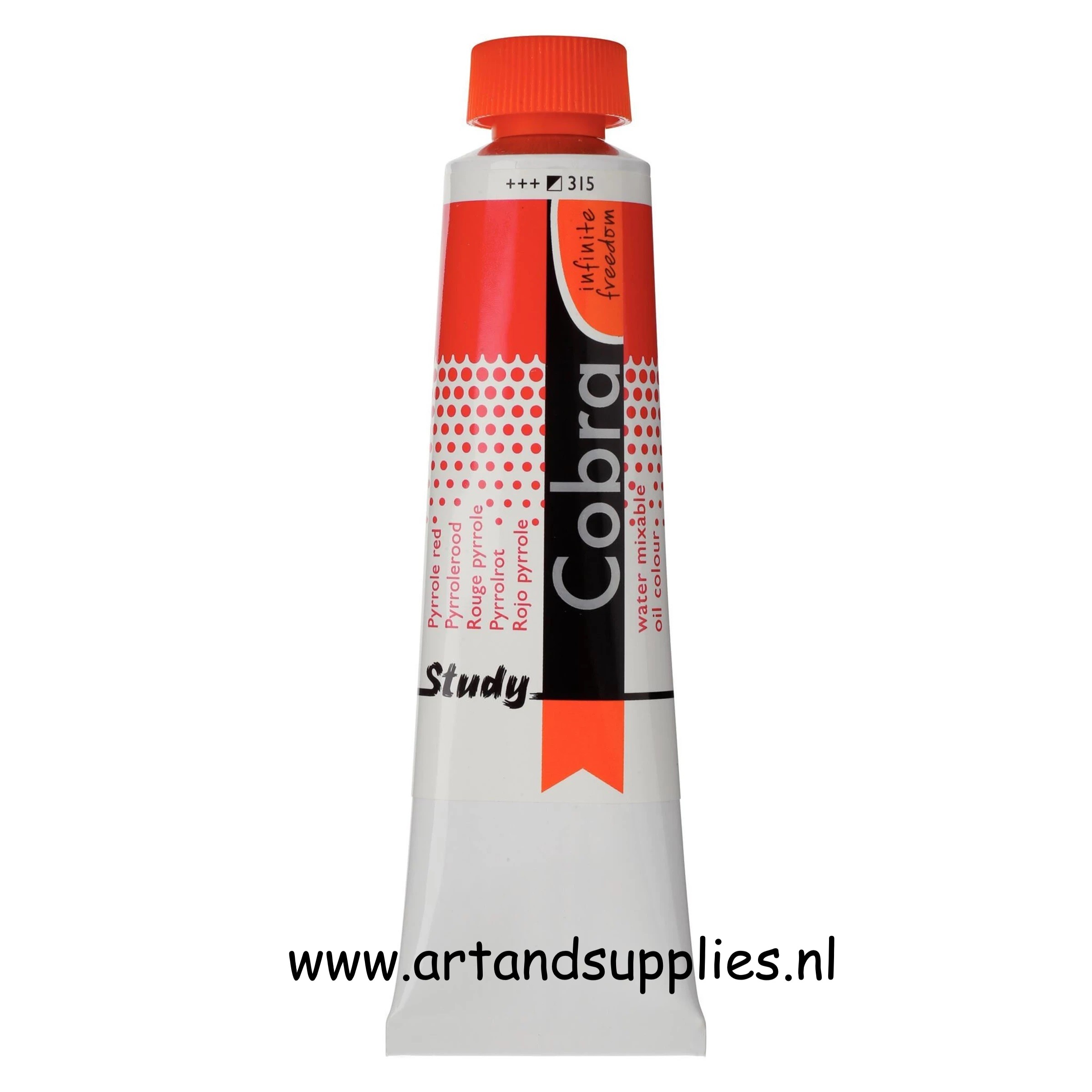 Cobra Study Olieverf Pyrrolerood (315), 40ml