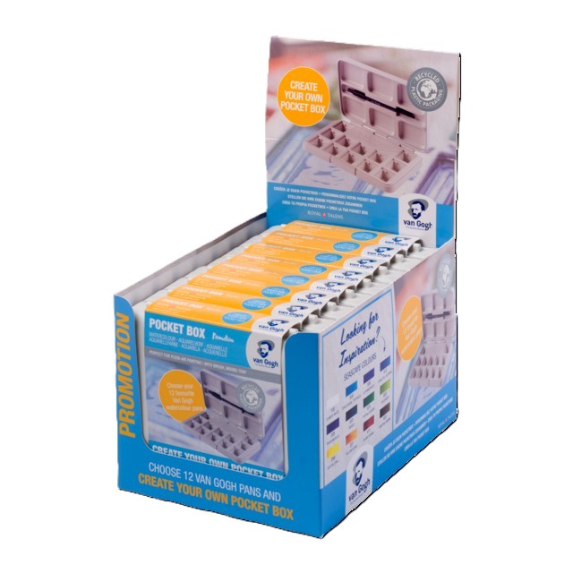 Van Gogh Aquarelpocket  Box voor 12 halve napjes