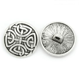 Metalen knopen met Keltisch motief, per 5 stuks