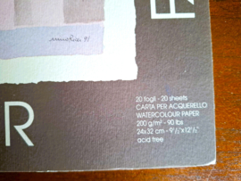 Fabriano Aquarelblok 200 grams, 24x32cm