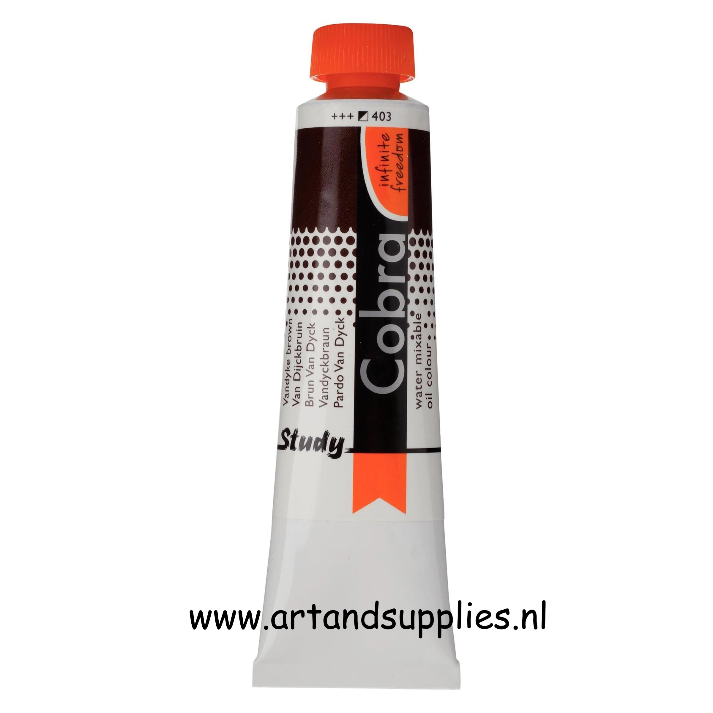 Cobra Study Olieverf Van Dijckbruin (403), 40ml