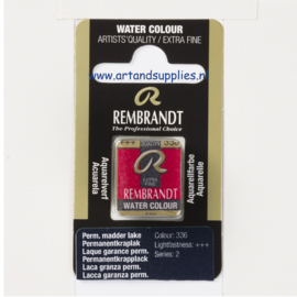 Rembrandt Aquarelverf Permanent Kraplak (336), half napje