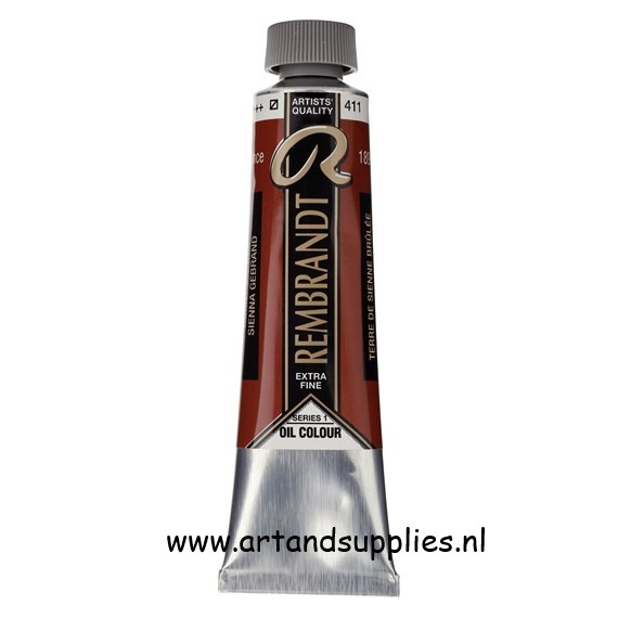 Rembrandt Olieverf Sienna Gebrand (411/1), 40ml