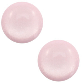 Cabochons Polaris 7mm zacht roze, per 2 stuks
