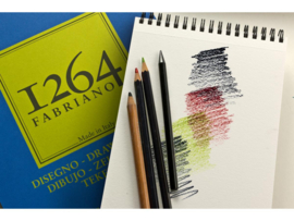 Fabriano 1264 Tekenblok Spiraal 180 grams, A5 formaat