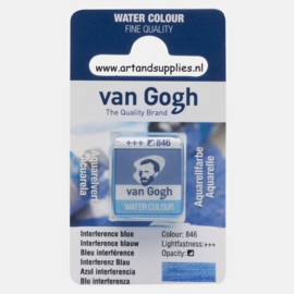 Van Gogh Aquarelverf Interference Blauw (843), half napje