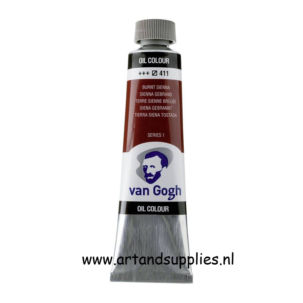 Van Gogh Olieverf Sienna Gebrand (411/1), 40ml