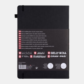 Sakura Dummy / Schetsboek zwart, A4 (Portrait)