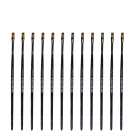 Kangaro penseel synthetisch - Kort Plat, 4mm