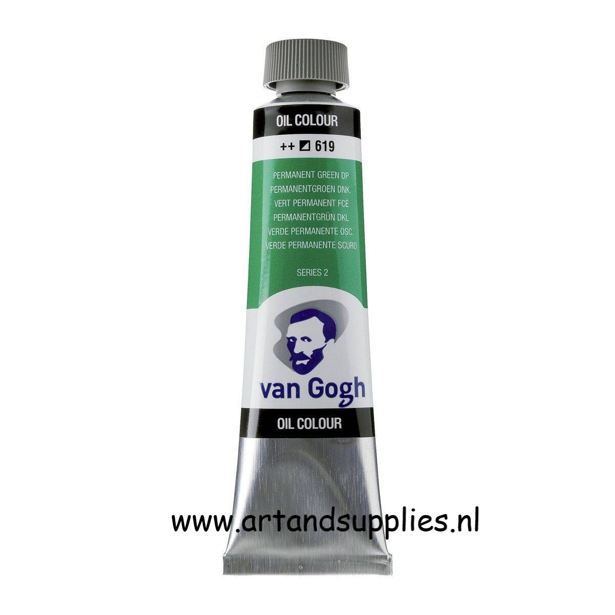 Van Gogh Olieverf Permanentgroen Donker (619/2), 40ml