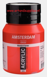 Amsterdam Acrylic Paint (315) Pyrrole Red, 500ml