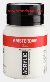 Amsterdam Acrylic Paint (105) Titanium White, 500ml