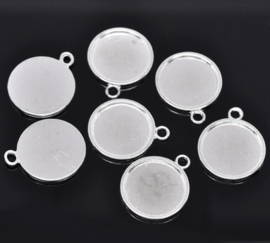 Cabochon setting 20mm, per 2 stuks