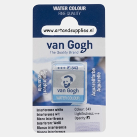 Van Gogh Aquarelverf Interference Wit (843), half napje