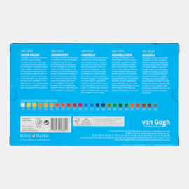 Van Gogh Luxe Aquarelkist met 24 halve napjes