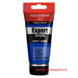 Amsterdam Expert Acrylverf Ultramarijn (504), 75ml