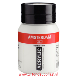 Amsterdam Acrylverf Zinkwit (104), 500ml