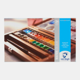 Van Gogh Luxe Aquarelkist met 24 halve napjes