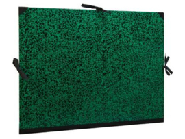 Tekenmap groen/zwart L - 37 x 52 cm
