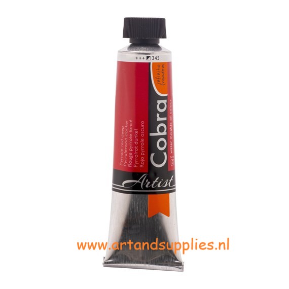 Cobra Artist Olieverf Pyrrolerood Donker (345/3), 40ml
