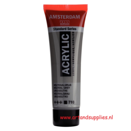 Amsterdam Acrylverf Neutraal Grijs (710), 20ml