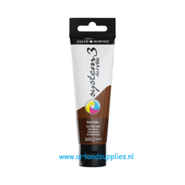 System 3 Acrylverf Burnt Umber (223), 59ml