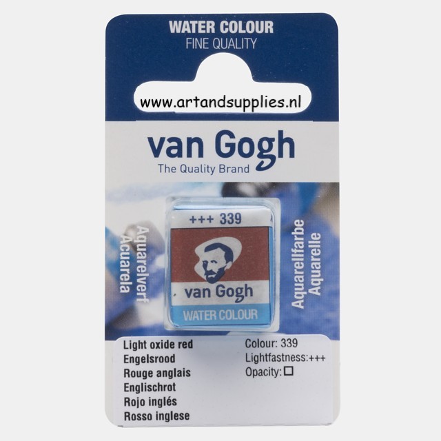 Van Gogh Aquarelverf Engels Rood (339), half napje