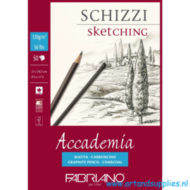 Fabriano Accademia Schetsblok 120 grams, A4 formaat