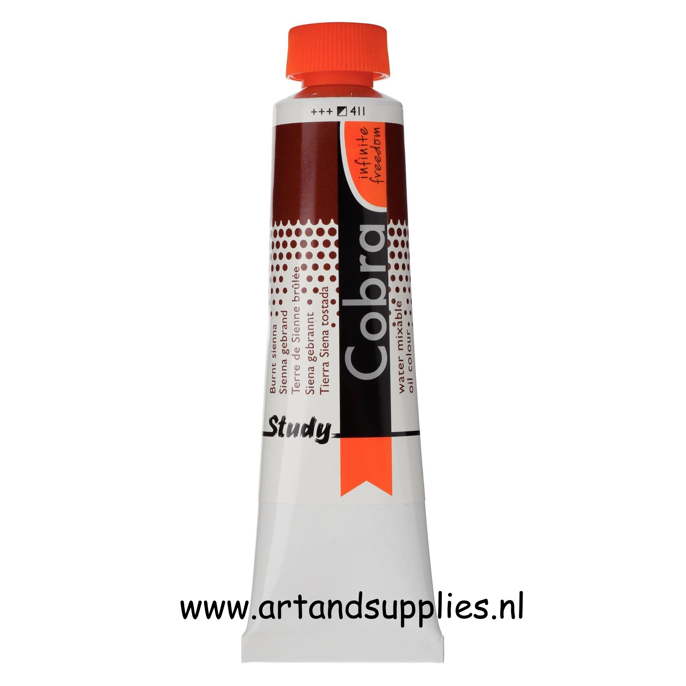 Cobra Study Olieverf Sienna Gebrand (411), 40ml