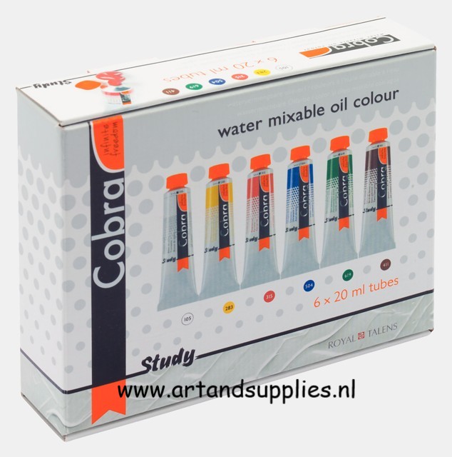 Cobra Study Olieverf Proefset, 6 x 20ml