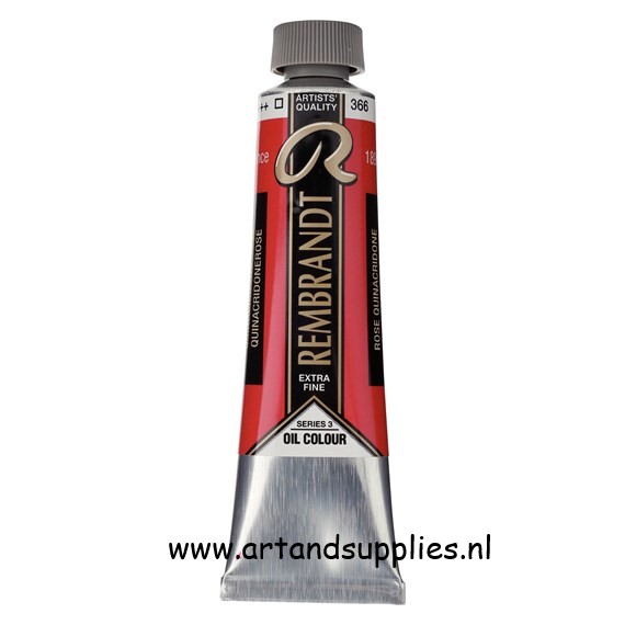 Rembrandt Olieverf Quinacridoneroze (366/3), 40ml