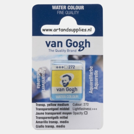 Van Gogh Aquarelverf Transparantgeel Middel (272), half napje