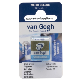 Van Gogh Aquarelverf Olijfgroen (620), half napje