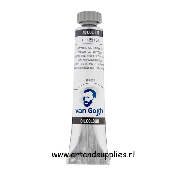 Van Gogh Olieverf Zinkwit, saffloerolie (104/1), 20ml